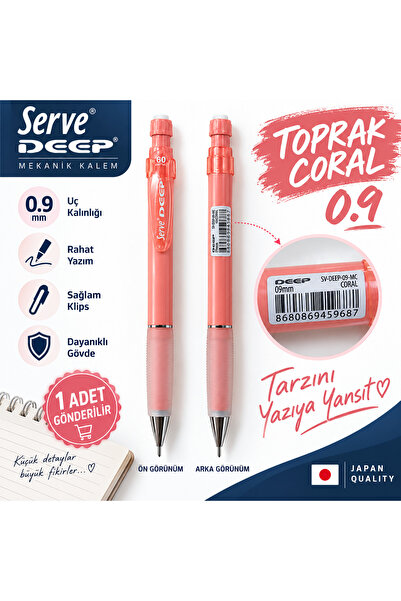 Serve Deep Toprak Serisi Versatil Mekanik Kalem 0.5 / 0.7 / 0.9 mm Renk Seçen...