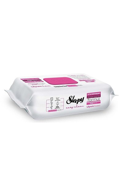 Sleepy Yüzey Temizlik Mendili Lilyum Buketi 100 Adet