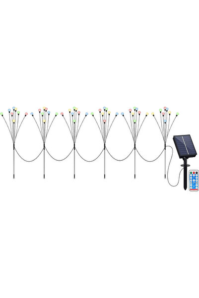 OtherMax Lămpi Solare de Grădină Firefly LED Colorate Set de 6 Bucăți — ilumi...