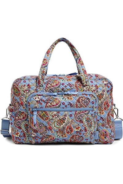 Vera Bradley حقيبة سفر قطنية نسائية لعطلة نهاية الأسبوع