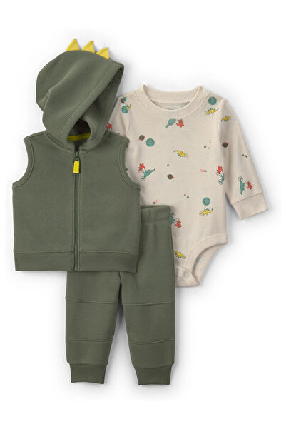 Carter's Erkek Bebek Yelekli Set 3 Ay-24 Ay Yeşil