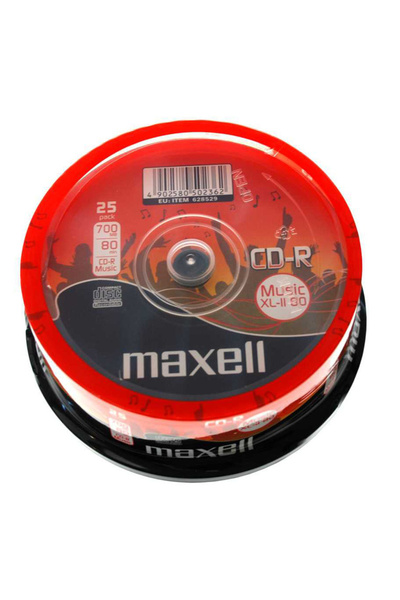 Maxell CD-R Εγγράψιμο Δίσκο Μουσικής σε Συσκευασία Cake Box 1 τεμάχιο 628529