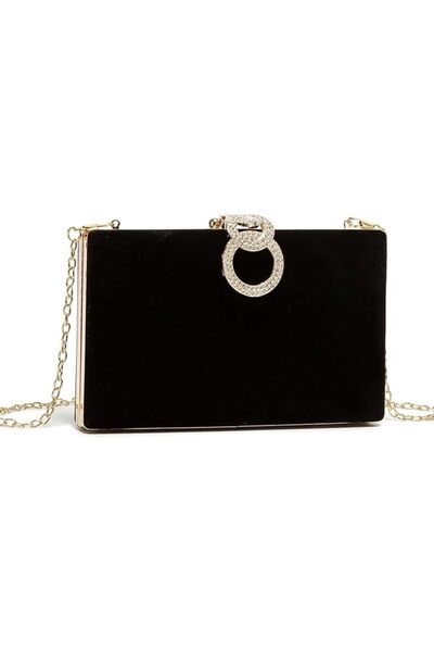 GENERAL Rhinestone Evening Handbag Clutch Purses Women's Girls Sparkly Crysta...