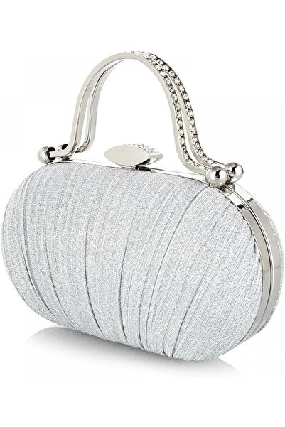 GENERAL Simcat Women Gold Clutch Purses Glitter Evening Handbag Pleated Eveni...