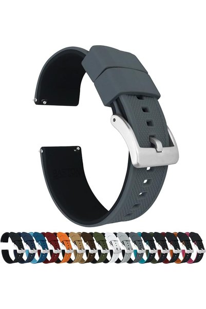 BARTON WATCH BANDS أحزمة ساعات بارتون إيليت السيليكونية - سريعة الفك - اختر ا...