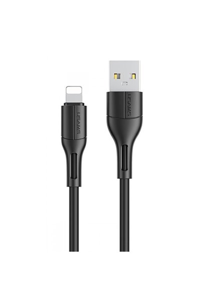 Usams U68 Καλώδιο USB σε Lightning Μαύρο 1μ (SJ500USB01)