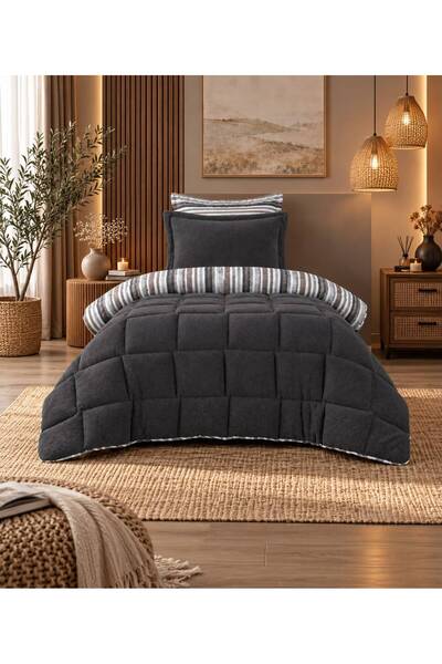 BAYBAYANAY Tek Kişilik Uyku Seti Sherpa Comforter