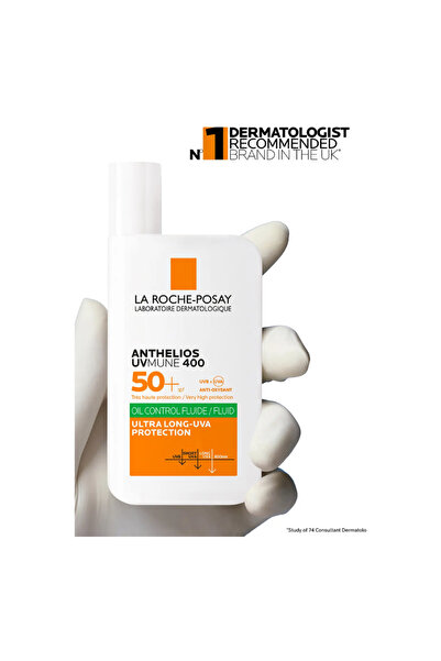 La Roche Posay Anthelios Uvmune400 Oil Control Fluide Spf50 Facial Sunscreen ...