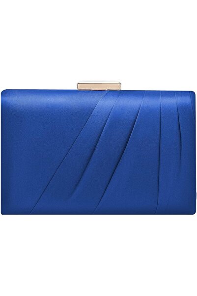 GENERAL Pleated Satin Clutch Purse For Women Wedding Bridal Clutch Bag Prom P...