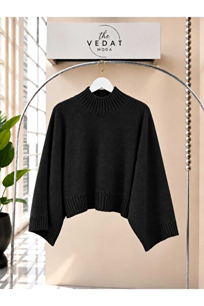 MODA VEDAT Women's Oversize Knitwear Fabric Blouse -0270