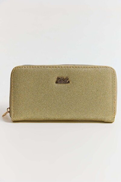 Juuuj Gold Shiny Appearance, Compartmented Internal Structure, Zipper Detail,...
