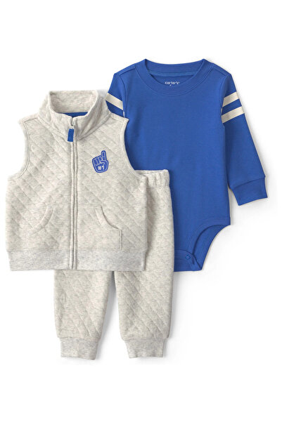 Carter's Erkek Bebek Yelekli Set 3 Ay-24 Ay