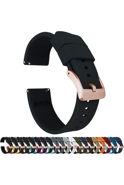 BARTON WATCH BANDS أحزمة ساعات بارتون إيليت السيليكونية - سريعة الفك - اختر ا...