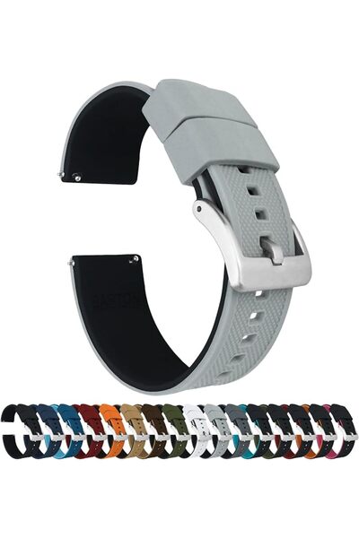 BARTON WATCH BANDS أحزمة ساعات بارتون إيليت السيليكونية - سريعة الفك - اختر ا...