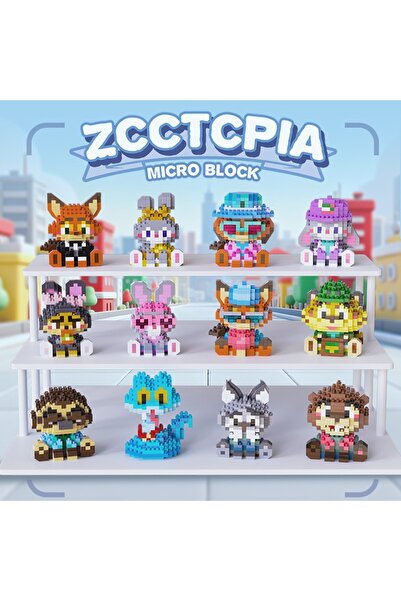 womi Zootopia Serisi Bricks Blok Yapı Taşı Figür (Rastgele 1 Model Gönderilir)