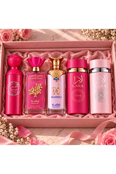 EMATTERIO Σετ Δώρου 5 Αραβικά Αρώματα για Γυναίκες, Eau de Parfum, με Λουλουδ...
