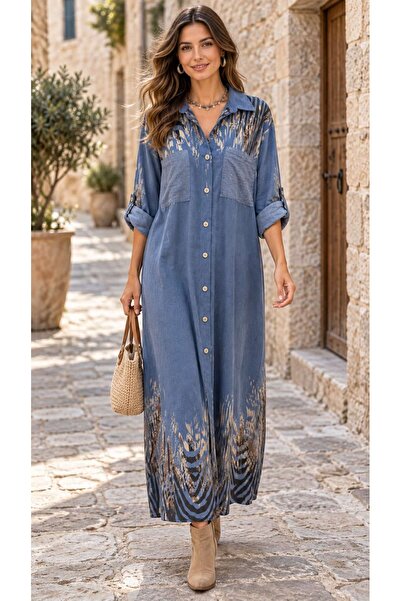 Zebra Desen Fitilli Kadife Elbise 25355