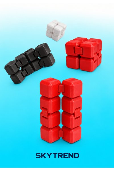 3D Baskı Sonsuz Küp – Hareketli Stres Oyuncağı, Katlanabilir Fidget Küp