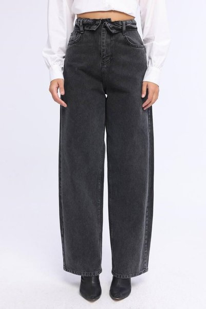 MODA DURAĞI Vintage Bol Paça Jean Anthracite