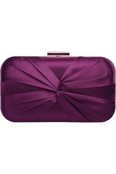 GENERAL Pleated Satin Clutch Purse For Women Wedding Bridal Clutch Bag Prom P...