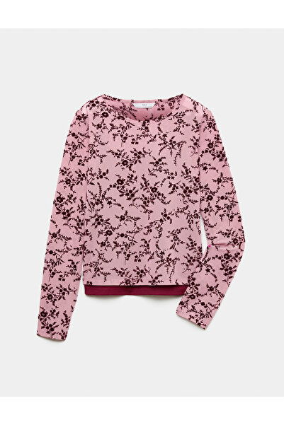 Marks & Spencer Çiçek Desenli File Bluz