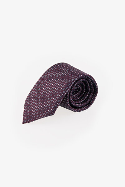 ALTINYILDIZ CLASSICS Men's Burgundy-Grey Classic Tie