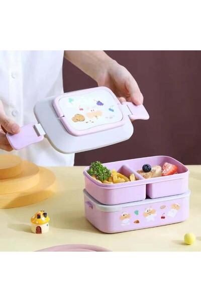 Generic Brand Kids Lunch Box for school - 2 levels