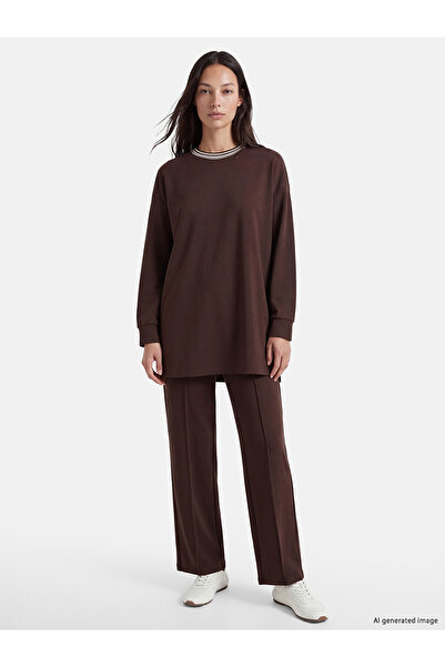 LC Waikiki Nevavm Farkıyla Lcw Everyday Brown Diving Fabric Plain Standard & ...