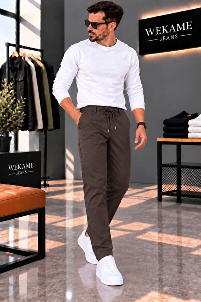 WKM Pantaloni din material textil Jogger cu croială normală pentru bărbați