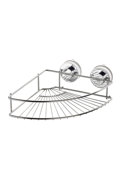 OEM Etajera baie din metal Davo Pro 12020000, montaj pe colt, cu ventuze, fin...