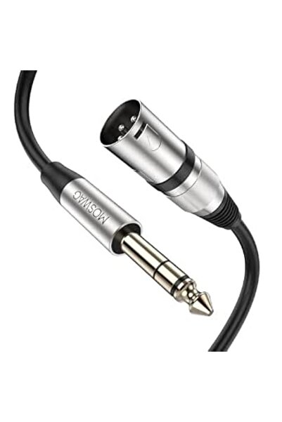 GENERAL كابل ميكروفون MOSWAG XLR ذكر إلى 1/4، 3 دبابيس XLR متوازن ذكر إلى TRS...