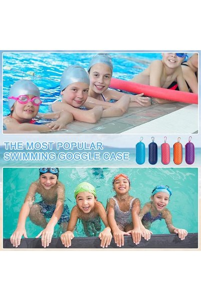 GENERAL Swim Goggle Case For Swimming Goggles, Sunglasses, Zipper Eyeglasses Case