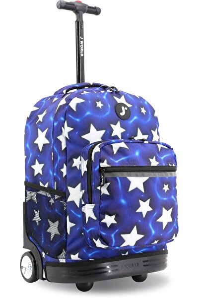 J World New York J World Sunrise Kids Rolling Backpack for Girls Boys. Roller...