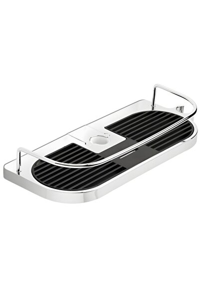 OEM ABS + metal bathroom shelf Tatay S6601000, shower column mounting, silver...
