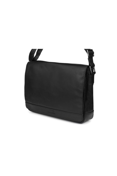 Beltimore Geantă de umăr pentru bărbați, din piele, mare, pentru laptop, M90