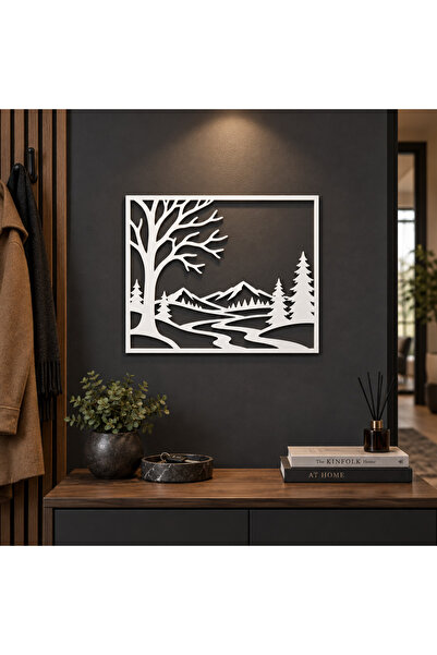 NOOT Decorațiune de perete Iarna Magică – Plexiglas alb, 26 × 24 cm |