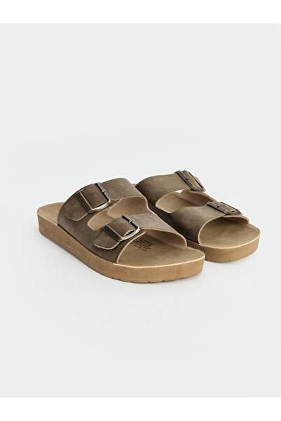 LC Waikiki Adjustable Buckled Double Strap Men's Slipper