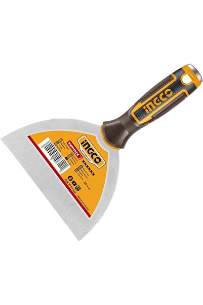 Ingco Stainless Steel Putty Trowel, 150 mm Size Metal Head end