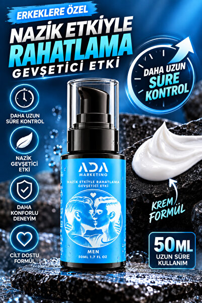Ada Marketing Erkeklere Özel Ters İlişki Öncesi His Azaltıcı Krem 50 ml – Hassasiyet Azaltıcı Bakım Kremi