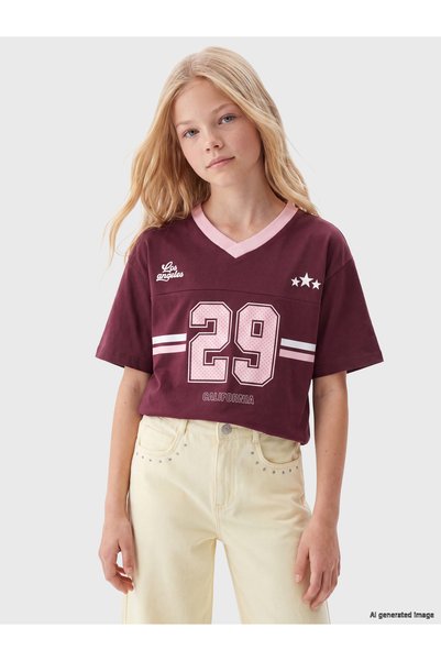 LC Waikiki Tricou de fete imprimat Los Angeles