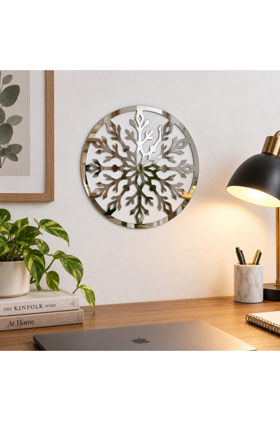NOOT Fulgul Oglindit – Decorațiune de perete din plexiglas oglindă argintiu, ...