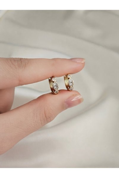 Zivazer Store أقراط نسائية من Xuping مرصعة بالأحجار الكريمة