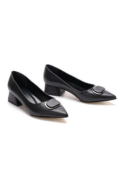 nhtshoes Γυναικείο κοντό, χοντρό, κλειστό βραδινό φόρεμα με τακούνι και αγκρά...