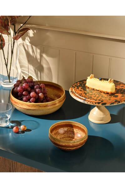 Paşabahçe Mocha Ceramic Serving Bowl