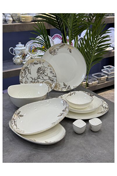 Doğudeko Bone Porselen Blanca 29 Parça Yemek Takımı