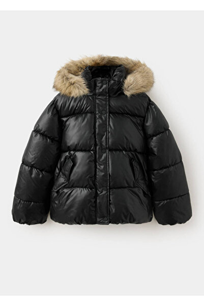 MANGO Kids Parlak kapitone anorak