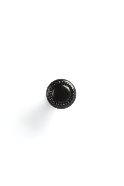 OEM Buton pentru mobila, REI, metalic, zamac, negru, 19 x 19 x 21 mm