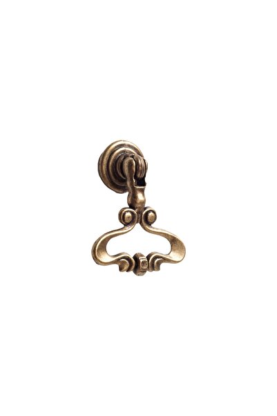OEM Maner pentru mobila, metalic, finisaj vintage, lungime 42 mm