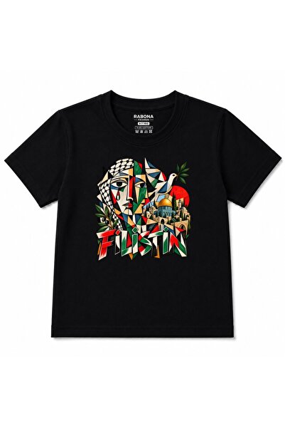 Rabona Fashion Palestine Geometric Portrait & Dove Graphic Beanie