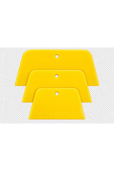 LOACANDLECO 3-Piece Plastic Film Pulling Tool Spatula Set Putty Paint Resin Application Stripping Tool 3 Different Sizes